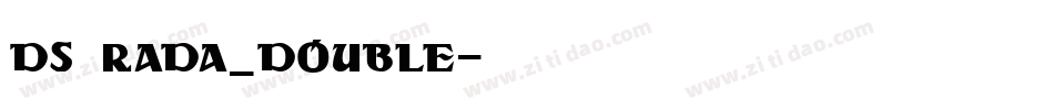 DS Rada_Double字体转换